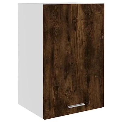 Abbildung von vidaXL Hängeschrank, Küchenschrank mit viel Stauraum, Wandmontage Einbauküche Schrank, Oberschrank Küche, Modern, Räuchereiche Holzwerkstoff