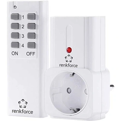 Abbildung von Renkforce Funksteckdose Steckdosen Set 2teilig Innenbereich 2000 W
