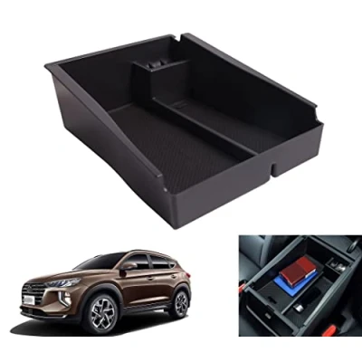 Abbildung von Aufbewahrungsbox Organizer Halter Mittelkonsole Armlehne Tray Für Tucson 2015 2020 Automatik