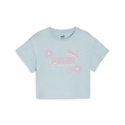 Abbildung von Puma Graphics Summer Flower TEE Unisex Tshirt print für Kinder, Größe: 152, Turquoise surf