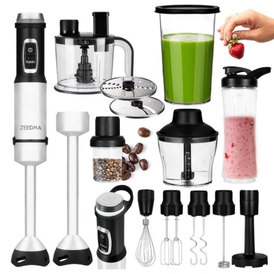 Abbildung von Zeegma Stabmixer Handy Versablend, 1500 W, 1500W/Titan Klingen/LED/10 Aufsätze/Multifunktional