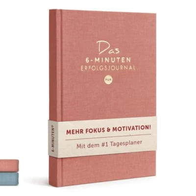 Abbildung von Das 6 Minuten Tagebuch Erfolgsjournal PUR #1 Tagesplaner 2025 für mehr Motivation, Selbstreflexion &amp; Erfolg Undatiertes Journal Buch Mit Journaling Fokussierter Gelassener Ziele erreichen