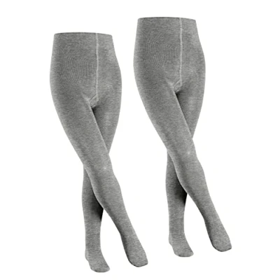 Abbildung von Falke Family 2PACK Everyday Casual Strumpfhose für Kinder, Größe: 122/128, Light grey