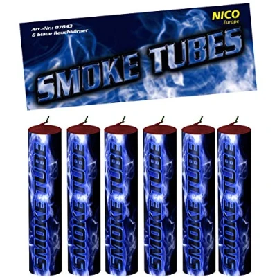 Abbildung von Nico 6X Smoke Tube Rauchfackeln Rauchbomben Rauchgenerator Raucherzeuger Rauchtopf (blau)