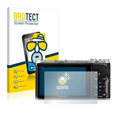 Abbildung von BROTECT Entspiegelungs Schutzfolie für Samsung NX300 (2 Stück) Matte Displayschutz Folie, Anti Reflex, Fingerprint