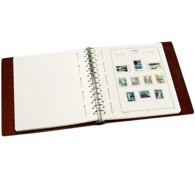Abbildung von Leuchtturm, Excellent DE, Album (13 Ringe) ohne Inhalt Rot Abm: 310x315x60 mm. pro Stk.