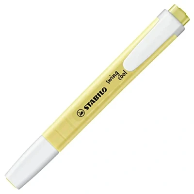 Abbildung von Textmarker STABILO swing cool Pastel Edition Einzelstift pudriges Gelb