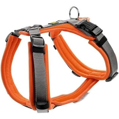 Abbildung von Hunter Tierbedarf Hunde Geschirr Maldon orange/grau