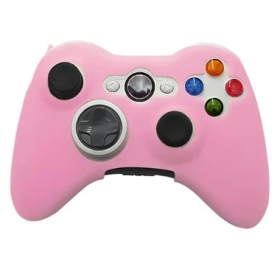 Abbildung von OSTENT Weiche Silikon Schutzhülle Hülle Kompatibel für Microsoft Xbox 360 Controller Spiel, Farbe Rosa