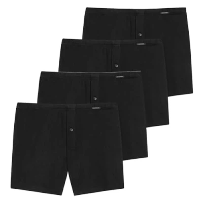 Abbildung von Schiesser 2 PACK Boxershorts, Herren, Größe: 2XL, Schwarz