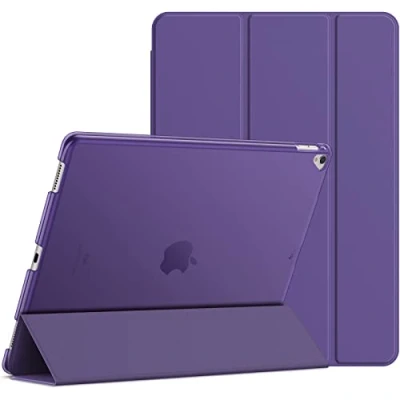 Abbildung von JETech Hülle für iPad Pro 12,9 (1. und 2. Generation, Modell 2015 2017), Schutzhülle mit Auto Schlaf/Wachen (Lila)