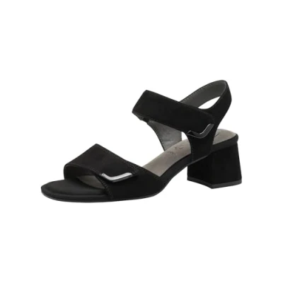 Abbildung von Tamaris Riemensandalette, Damen, Größe: 37, Black suede Schuhe