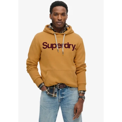 Abbildung von Superdry Classic CORE LOGO Kapuzenpullover, Herren, Größe: Medium, Dark khaki