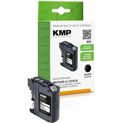 Abbildung von KMP Tintenkartusche für Brother DCP J4120DW / MFC J4420DW , B55, black pigmented