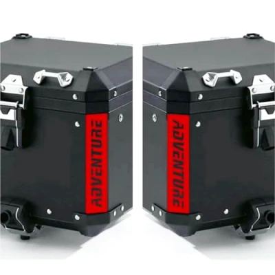 Abbildung von Reflektierende Aufkleber für Motorrad R 1200 1250 1150 F 800 650 F700 GS A R1200GS R1200 Touratech Aluminium Panniers Top Case (rot)