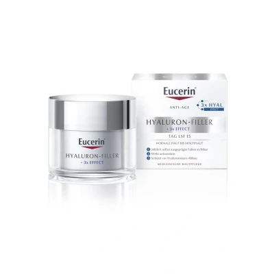 Abbildung von Eucerin ANTI Aging Tagespflege HYALURONFILLER, FÜR NORMALE/MISCHHAUT Gesichtscreme, Größe: 50 ml,