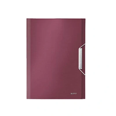 Abbildung von Leitz 39570028 Fächermappe Style Style, A4, 6 Fächer, PP, granatrot