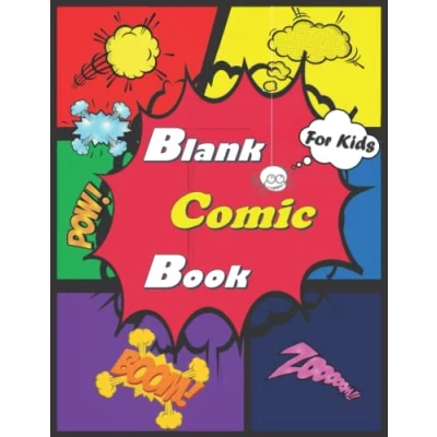 Abbildung von Blank Comic Book for Kids: Draw Your Own Book, Create Comics With This Journal Notebook, Story Books, Make ... Kid, Panels Drawing, Templates