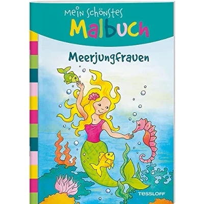 Abbildung von Mein schönstes Malbuch. Meerjungfrauen. Malen für Kinder ab 5 Jahren (Malbücher und blöcke)