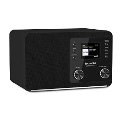 Abbildung von TechniSat DIGITRADIO 307 DAB Radio (DAB+, UKW, Aux Eingang, Kopfhöreranschluss, Favoritenspeicher, Wecker, Sleeptimer, Uhr und Datumsanzeige, 5W RMS Monolautsprecher) schwarz, One Size