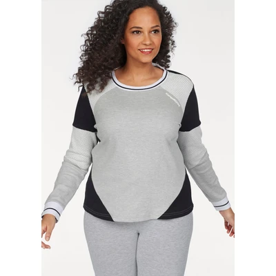 Abbildung von KangaROOS Sweatshirt, im Colorblocking Design mit Pünktchen