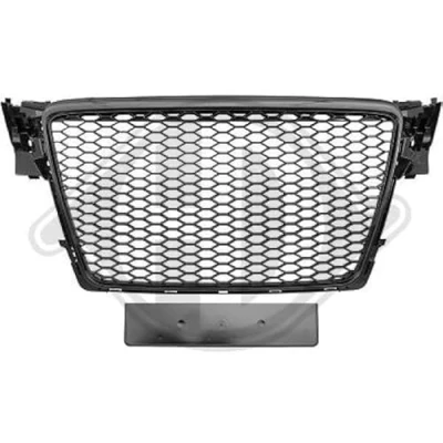 Abbildung von DIEDERICHS 1018341 Kühlergrill schwarz, glänzend AUDI: A4 B8 Limousine, Avant kfzteile, kfzteile24, bandel online, bandel, atp autoteile, mister