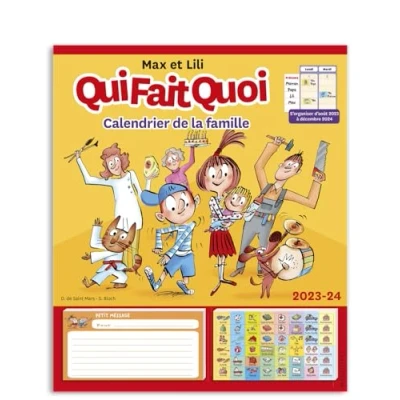 Abbildung von Calendrier de la famille Max et Lili 2024 2025