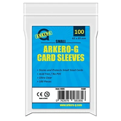 Abbildung von Arkero G® 100 Soft Sleeves Small (japanische Hüllen Größe) 1 Packung durchsichtige Kartenhüllen für Yu Gi Oh! TCG Karten