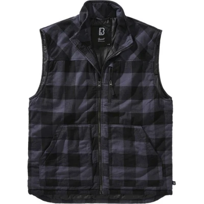 Abbildung von Brandit Lumber Weste, Herren, Größe: Small, Black/grey