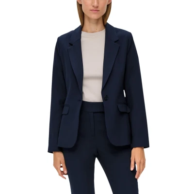 Abbildung von s.Oliver Black Label Blazer, Damen, Größe: 40, Navy