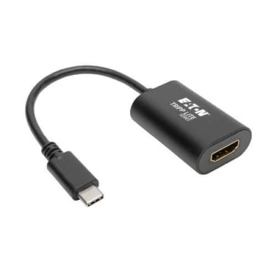 Abbildung von 0 Eaton Tripp Lite Series USB C zu HDMI Adapter (M/F) 4K 60 Hz, HDCP 2.2, Schwarz