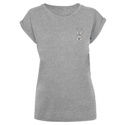 Abbildung von F4NT4STIC Looney Tunes BUGS Bunny Tshirt print, Damen, Größe: 3XL, Heather grey