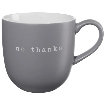 Abbildung von ASA hey! Henkelbecher no thanks grau 0,35l