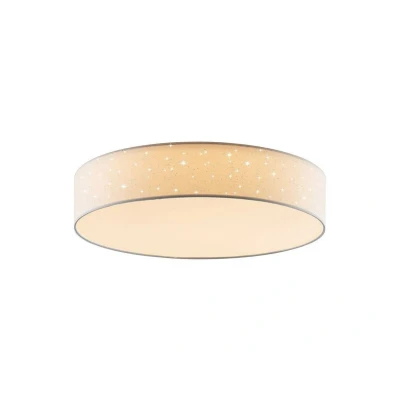 Abbildung von Lindby LED Deckenlampe Ellamina, Ø 60 cm, weiß, Textil