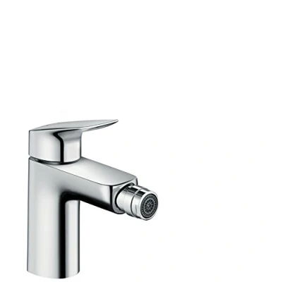 Abbildung von hansgrohe Bidetarmatur &quot;Logis&quot;, 10cm, mit Zugstangen Ablaufgarnitur, chrom