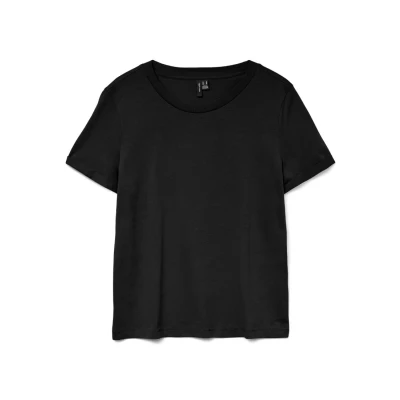 Abbildung von Vero Moda Vmpaula Tshirt basic, Damen, Größe: Medium, Black