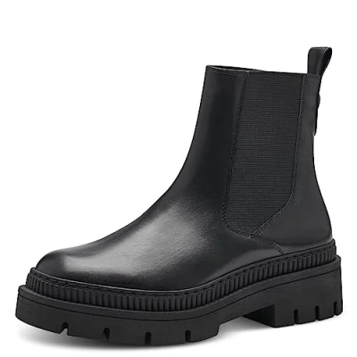 Abbildung von MARCO TOZZI Chelseaboots, Blockabsatz, Stiefelette, Schlupfboots mit Feel Me Ausstattung