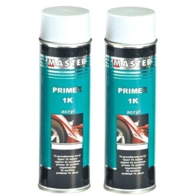 Abbildung von Troton 1K ACRYL FÜLLER GRUNDIERUNG Spray WEIß 2 x 500ml HAFTGRUND Auto Primer