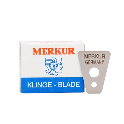 Abbildung von Merkur razor blades in a 10 packfür Schnurrbart und Augenbrauen Rasierer