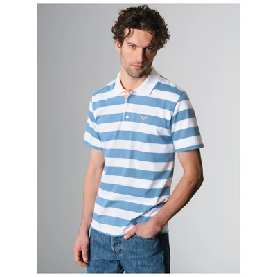 Abbildung von TRIGEMA Poloshirt Heavy mit Ringelmuster (1 tlg)
