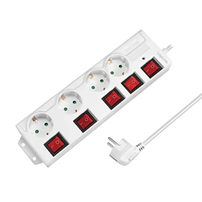 Abbildung von LogiLink LPS252, 1,5 m, 4 AC Ausgänge, Indoor, Typ F, Type F (CEE 7/4), IP20