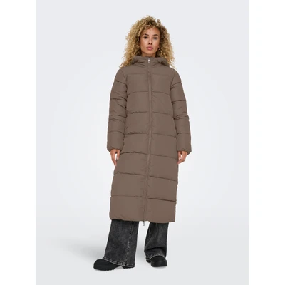 Abbildung von ONLY Onlmaggi LIFE LONG Puffer COAT Wintermantel, Damen, Größe: Medium, Walnut