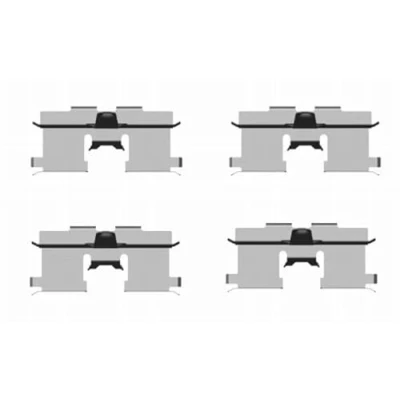 Abbildung von HELLA 8DZ 355 203 961 Zubehörsatz, Scheibenbremsbelag CHEVROLET: Lacetti Limousine, Schrägheck, Nubira Kombi