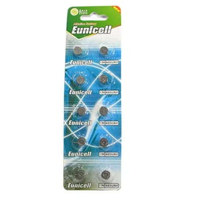 Abbildung von 10 Eunicell AG3 / LR41 192/392 Knopfzellen Lange Haltbarkeit 0% Quecksilber (Ablaufdatum markiert)