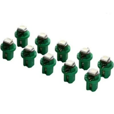 Abbildung von 10 x B8.5d Tacho Beleuchtung LED 5050 SMD BAX10D high Power Grün Umbauset Innenraum Innenraumbeleuchtung Instrumentenbeleuchtung Cockpit