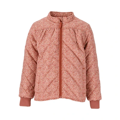 Abbildung von Zigzag Stepp Winterjacke für Kinder, Größe: 104, Hot sauce
