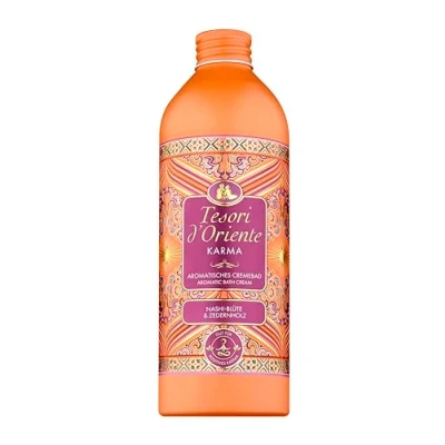 Abbildung von Tesori d&#039;Oriente Cremebad &#039;Karma&#039;, 500 ml, aromatisches Bad mit Nashi Blüte &amp; Zedernholz, Spa Erlebnis für zu Hause, Wellness Rituale Körper Sinne