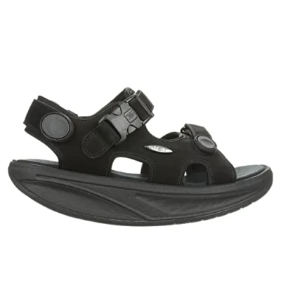 Abbildung von MBT Plateausandalette, Damen, Größe: 37, Black Schuhe