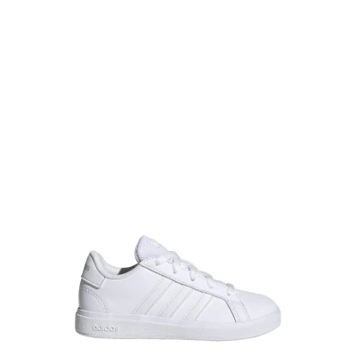 Abbildung von adidas Grand Court Lifestyle Tennis Lace Up Shoes Tennisschuhe, Cloud White/Cloud White/Grey One, 31.5 EU