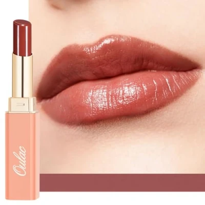 Abbildung von Oulac 2 in1 Lippenstift und Lip Balm, Saftiger Glänzender lippenpflege Lippenstift,Geschmeidige Hydratisierte Lippen, Glänzendes Finish für trockene, rissige spröde Vegan (02)